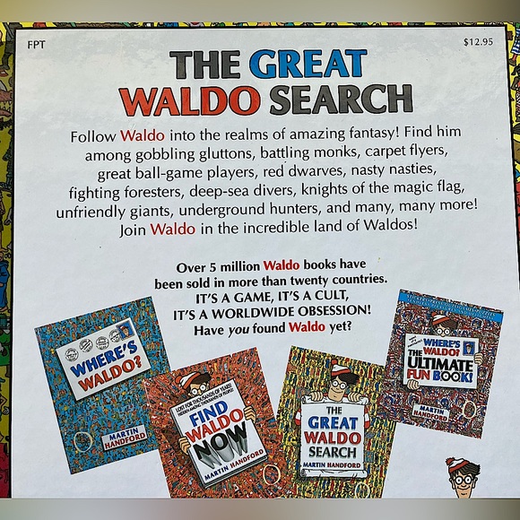 The Great Waldo Search - Yellow Hardcover Book 
c.1989 by Martin Handford - Picture 10 of 10